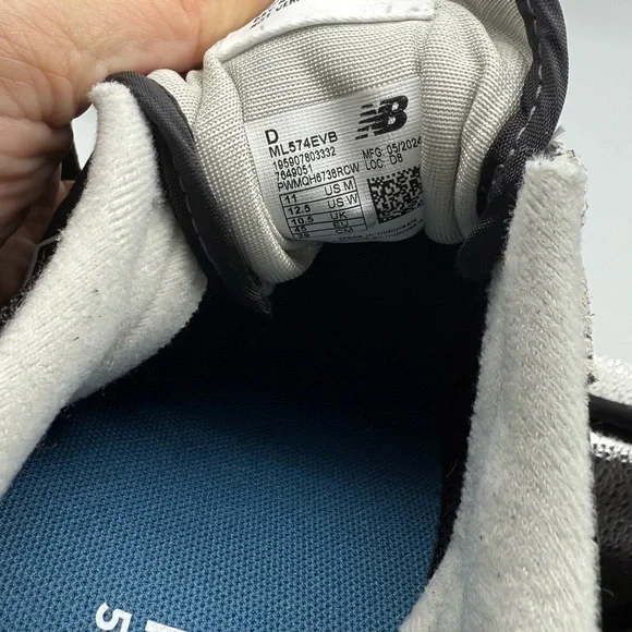 New Balance 574 Men’s Sneakers – Black – Size 11 – NWT - Picture 6 of 6